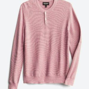 Lightweight Cotton Eco Henley Slim Fit Sweater